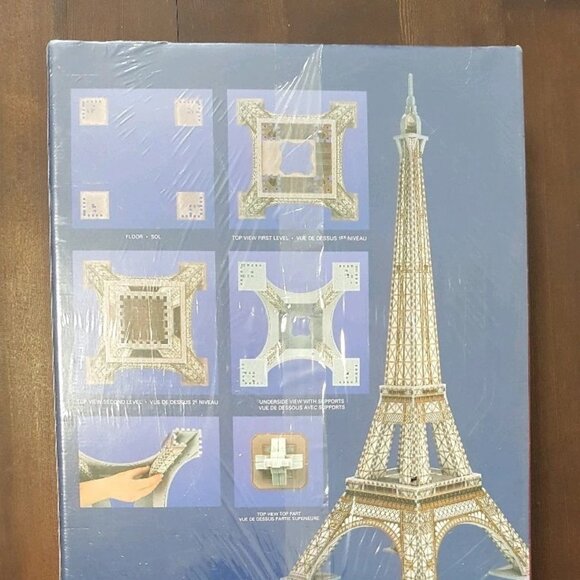 NEW Puzz 3D Eiffel Tower Paris France Puzzle Extra Challenging 703 Piece Wrebbit - Picture 3 of 6